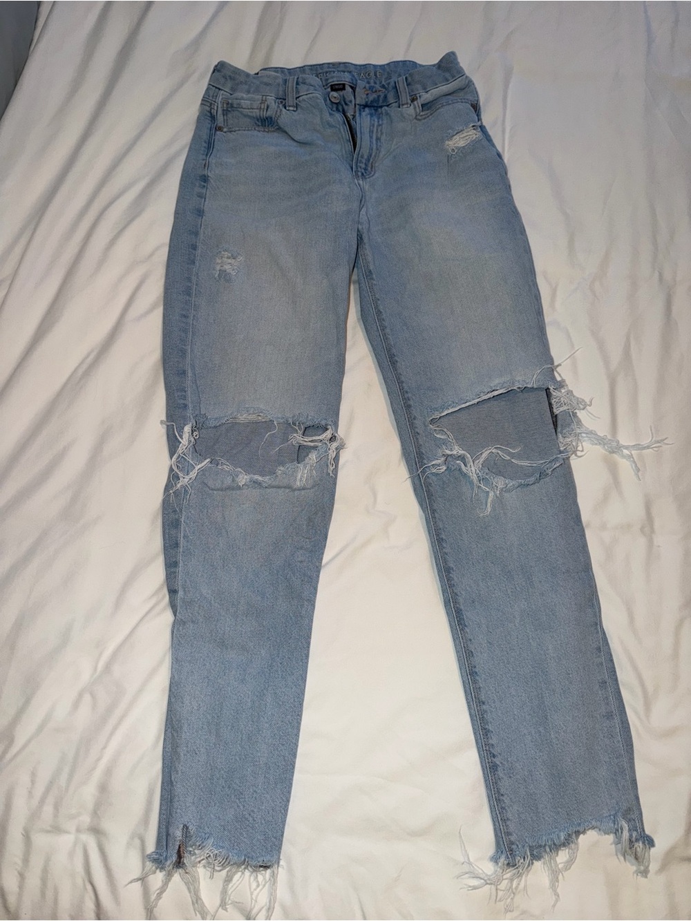 American Age Light Blue Ripped Skinny Jeans